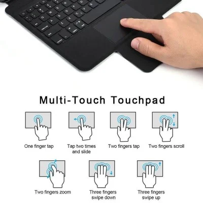 Choetech Magic Keyboard For iPad Pro 12.9 inch English/Arabic - Black